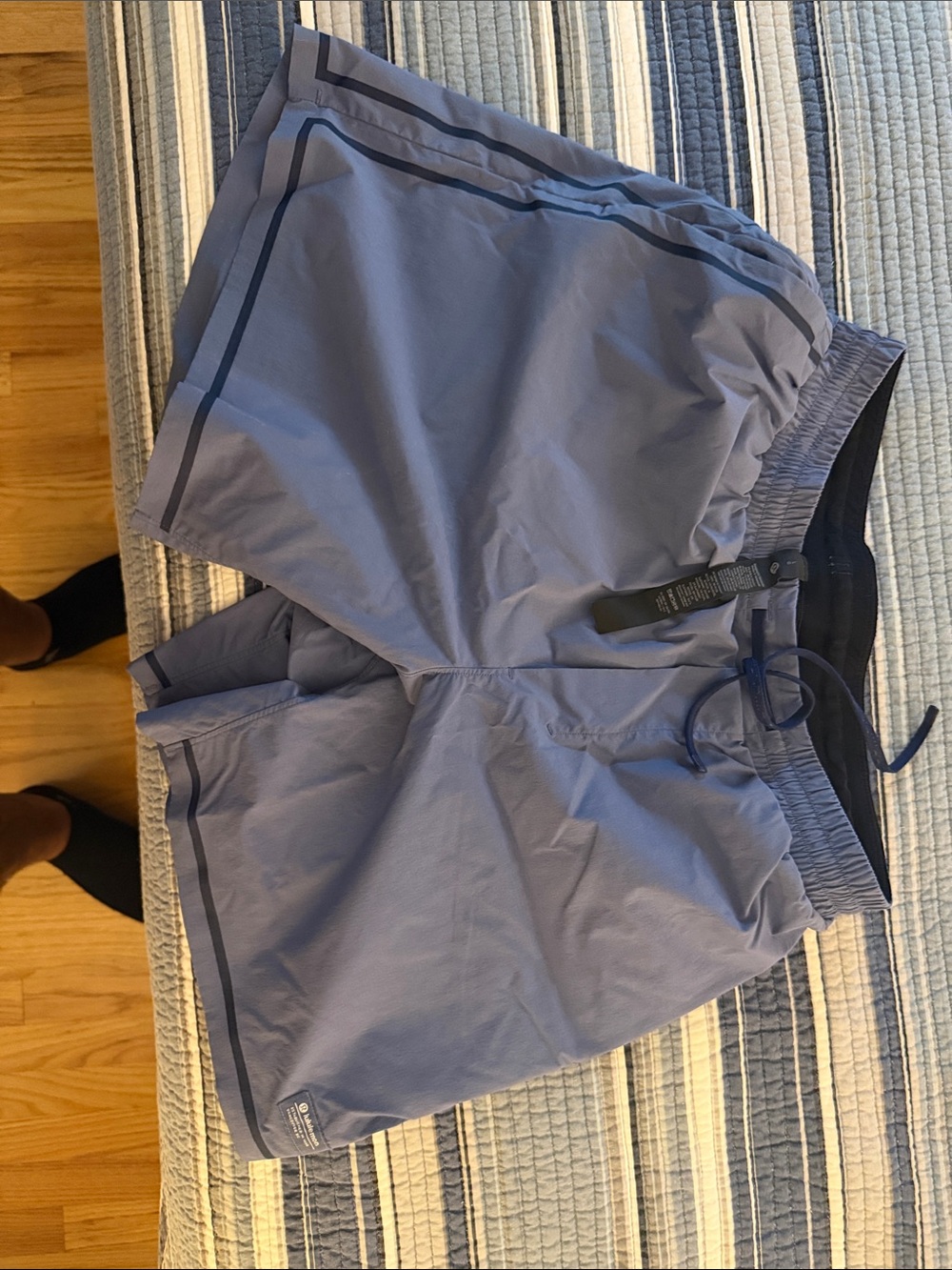Lilulemon light blue workout shorts size Large